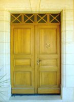 Porte entrée à croisillons